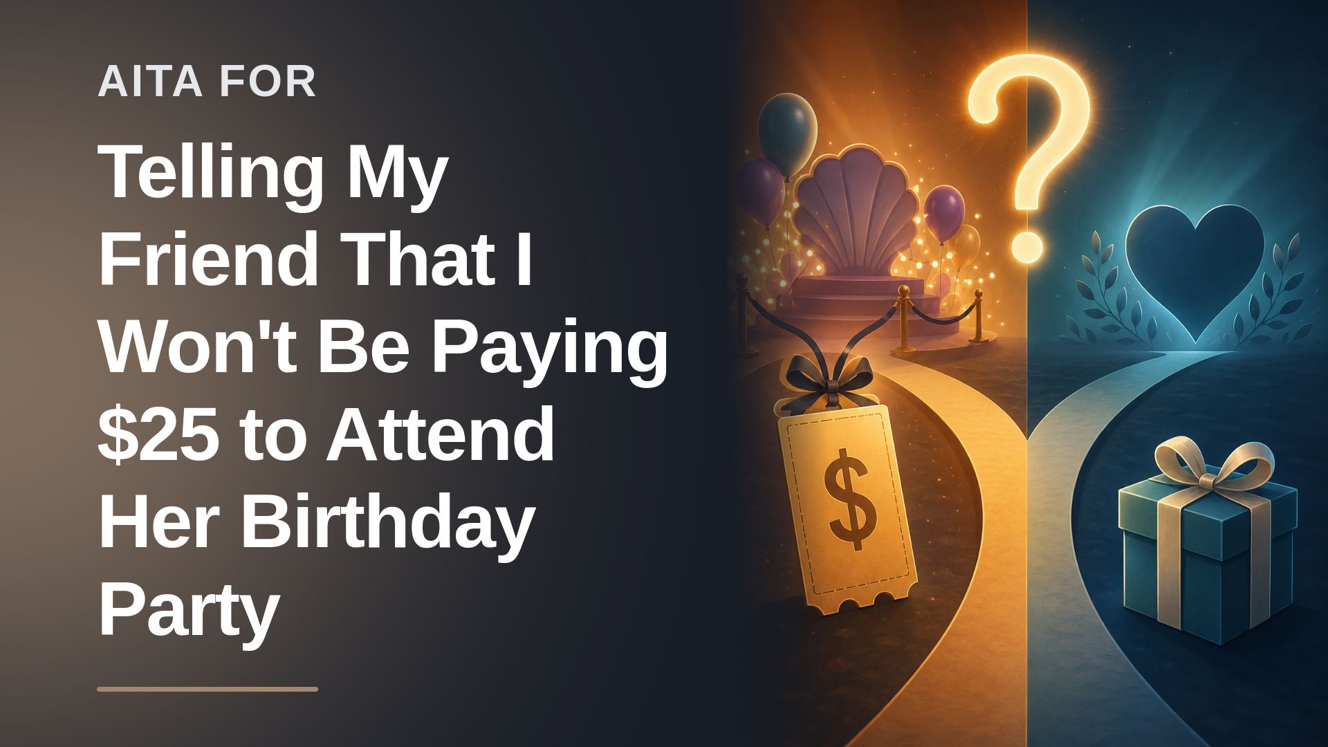 The Brutally Honest Friend Who Refused to Fund an Entitled Host's Under-the-Sea Birthday Cash Grab