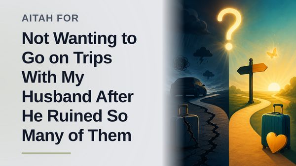 The Burned-Out Peacemaker Who Finally Banned Her Adult Toddler Husband From Family Vacations