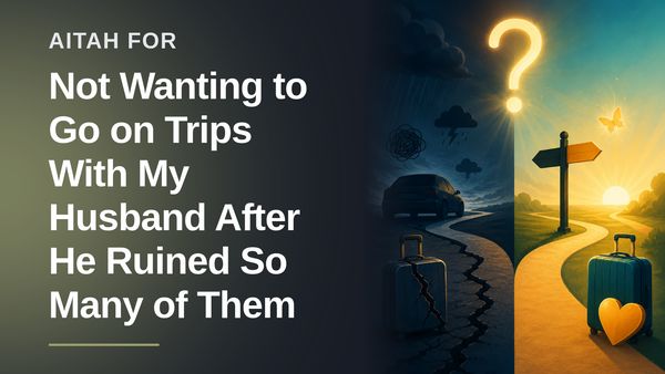 The Burned-Out Peacemaker Who Finally Banned Her Adult Toddler Husband From Family Vacations