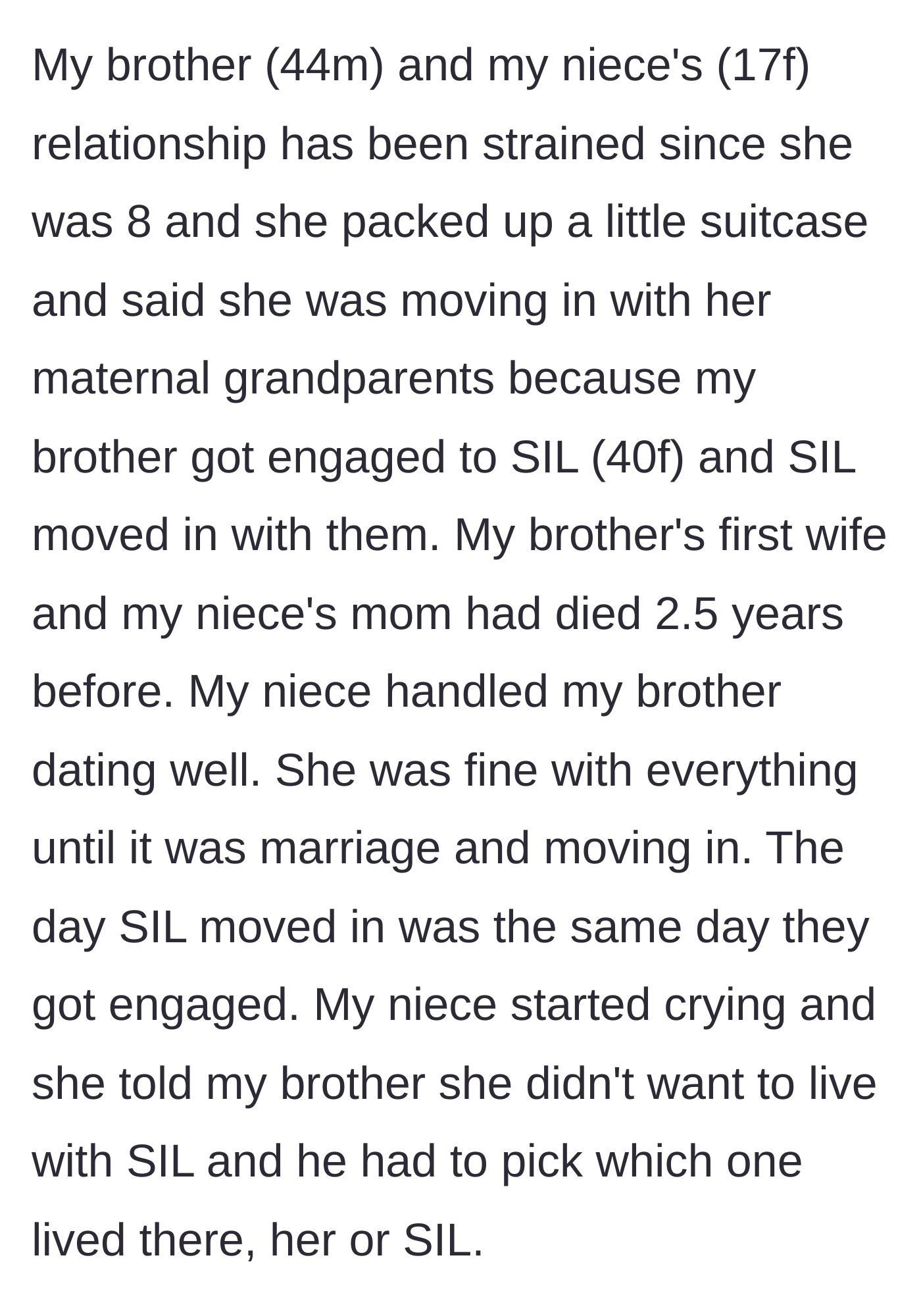 Story part 1 - An 8-year-old grieving girl packs a suitcase to leave home after her dad gets engaged and moves his new partner in on the exact same day.