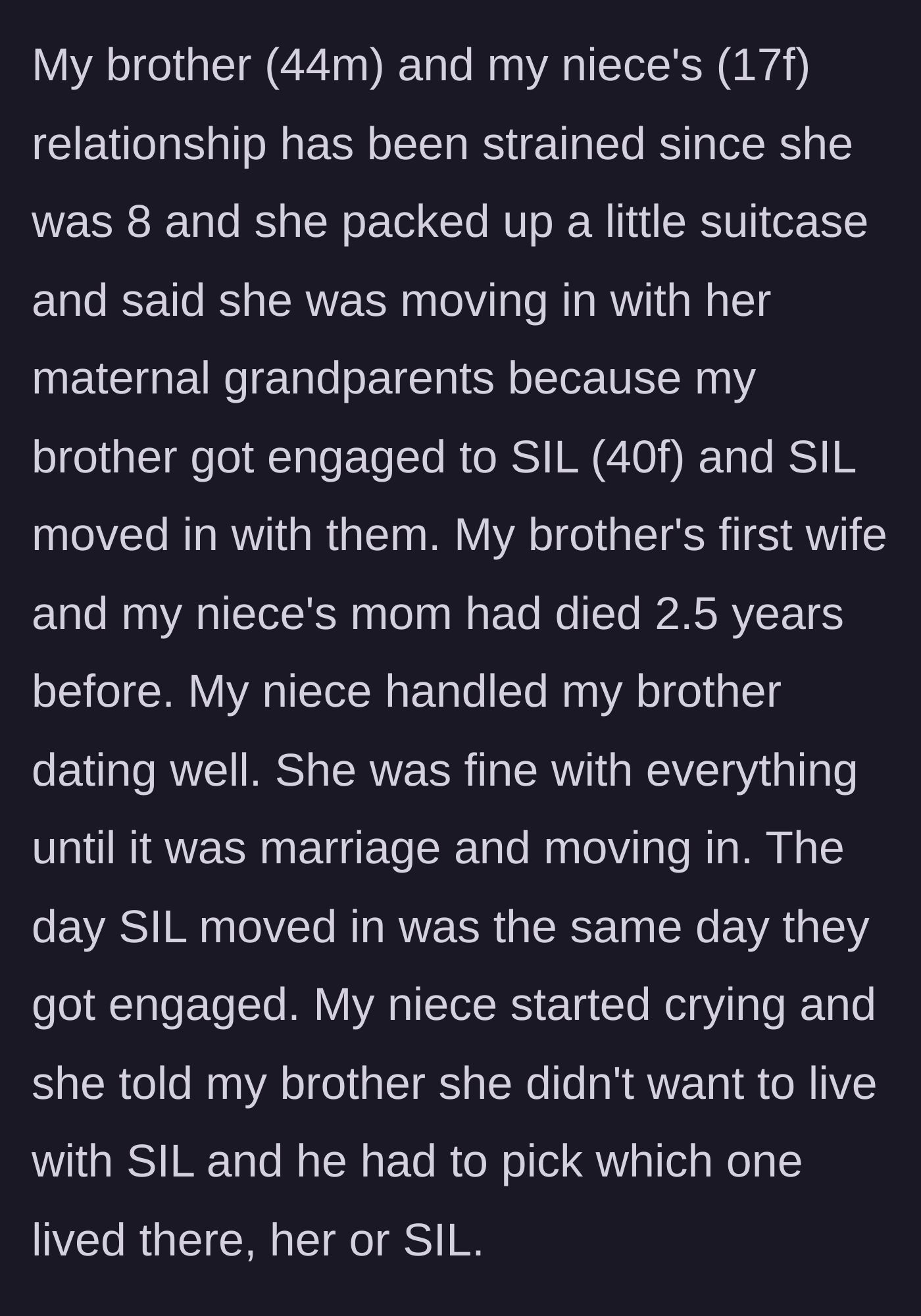 Story part 1 - An 8-year-old grieving girl packs a suitcase to leave home after her dad gets engaged and moves his new partner in on the exact same day.