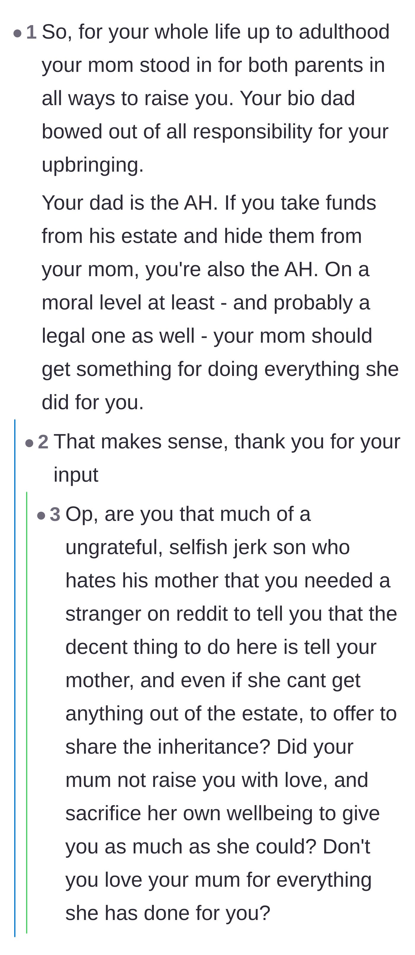 Comment thread aggressively shaming the author for establishing a financial boundary.