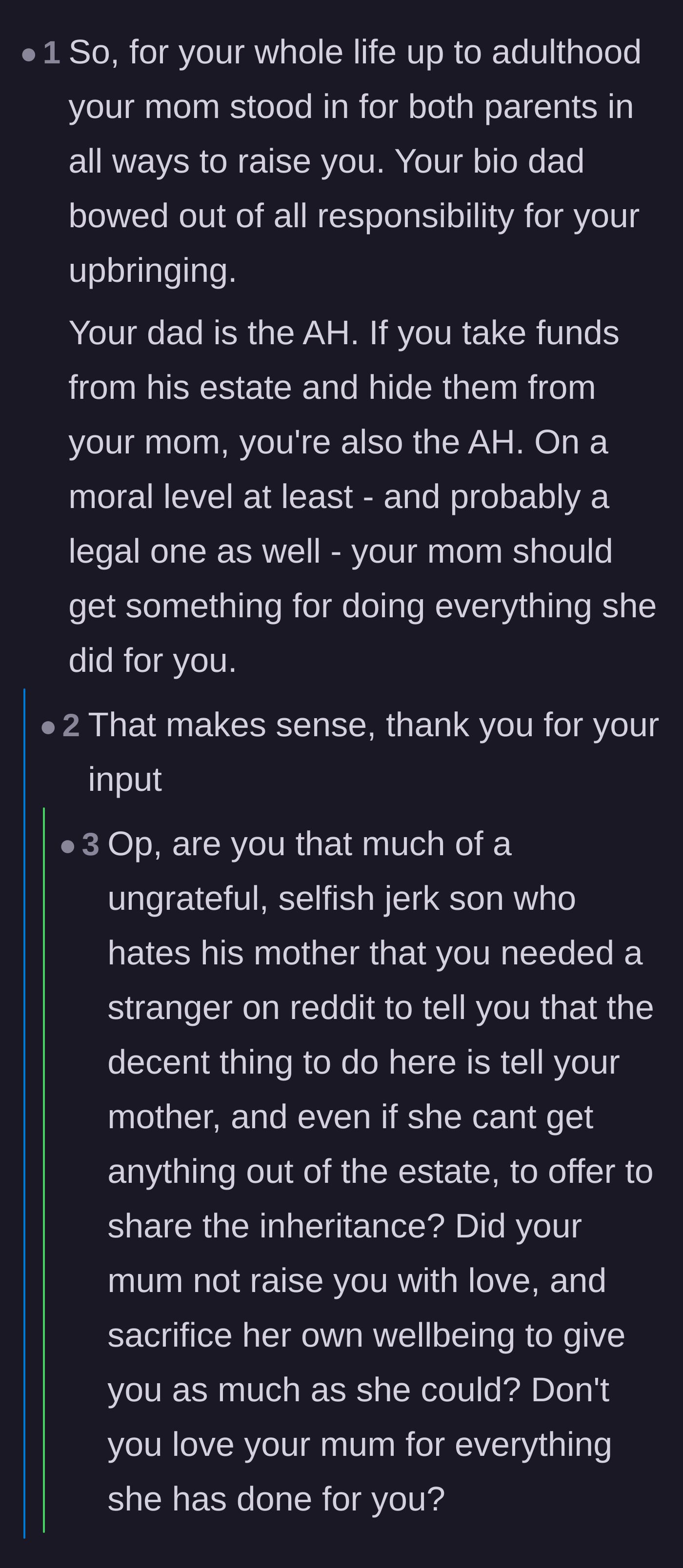 Comment thread aggressively shaming the author for establishing a financial boundary.