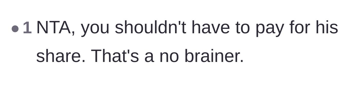 Comment thread 6 - A straightforward comment validating the author's decision.