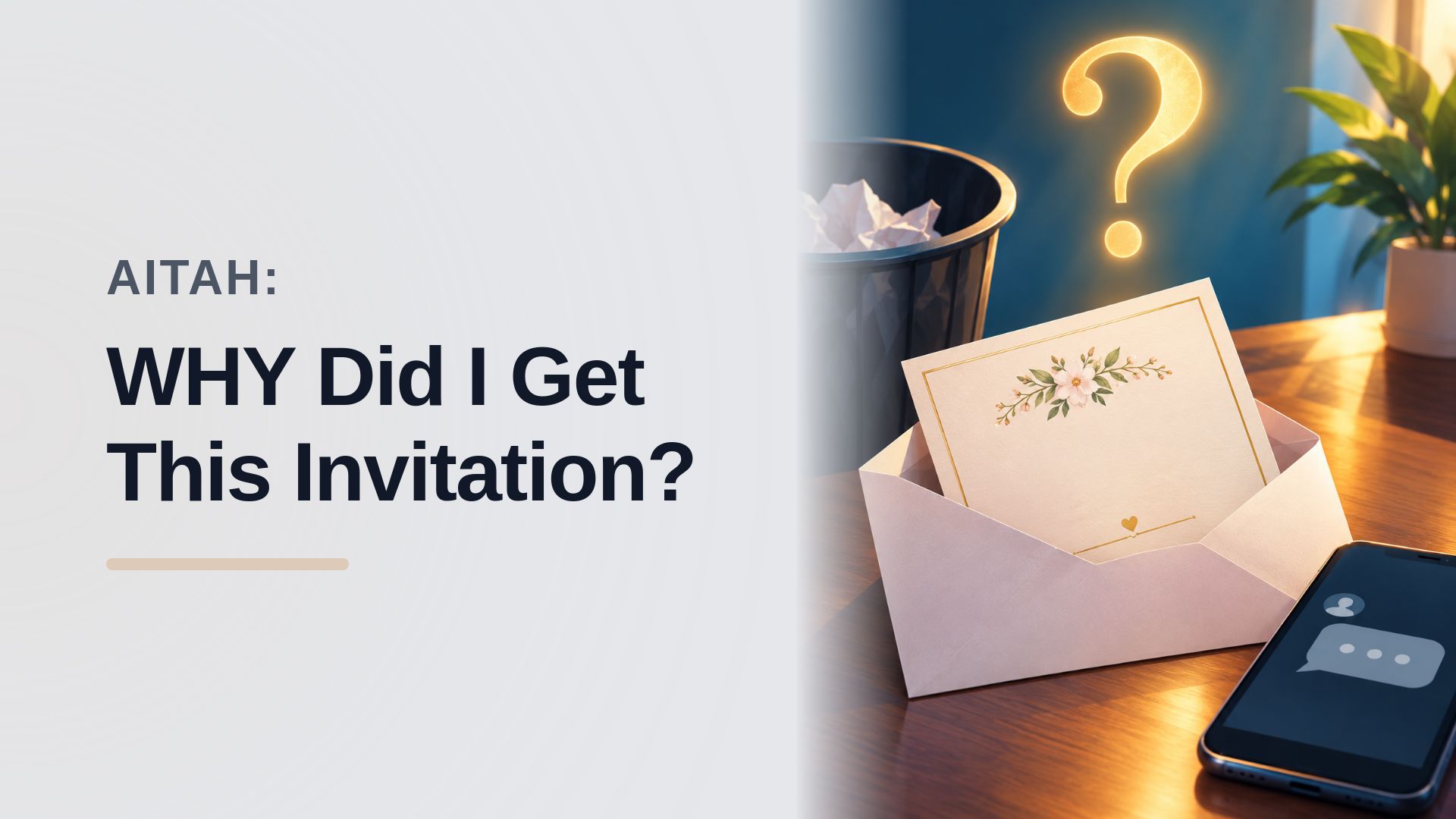 The Confused Wife Who Trashed a Mystery Invite, And Enraged a Facebook-Stalking Mother-of-the-Groom!