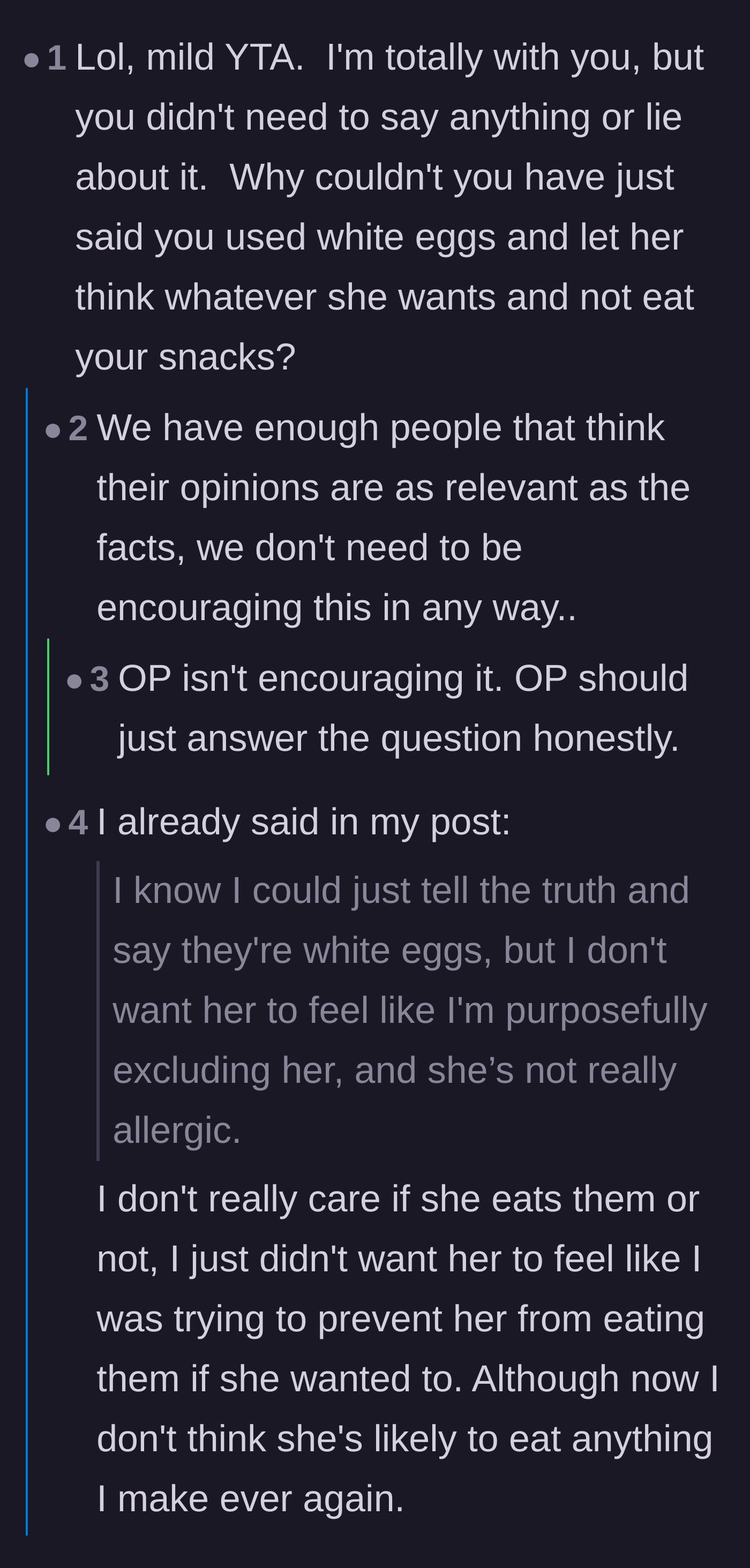 Comment thread 3 - Readers pointing out the massive HR liability and moral hypocrisy of tricking a coworker into eating a claimed allergen.