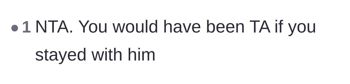 Comment thread 4 - A brief but powerful statement affirming that leaving was the only acceptable option.