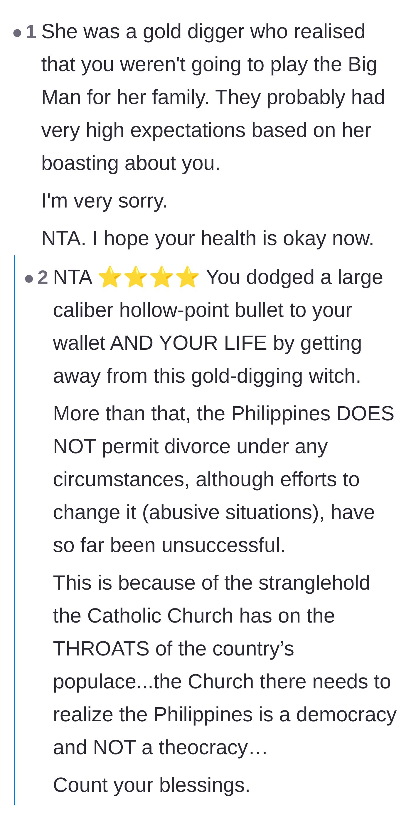 Comment thread 2 - A deep dive into dodging a lifelong commitment and the emotional dangers of extreme people-pleasing.