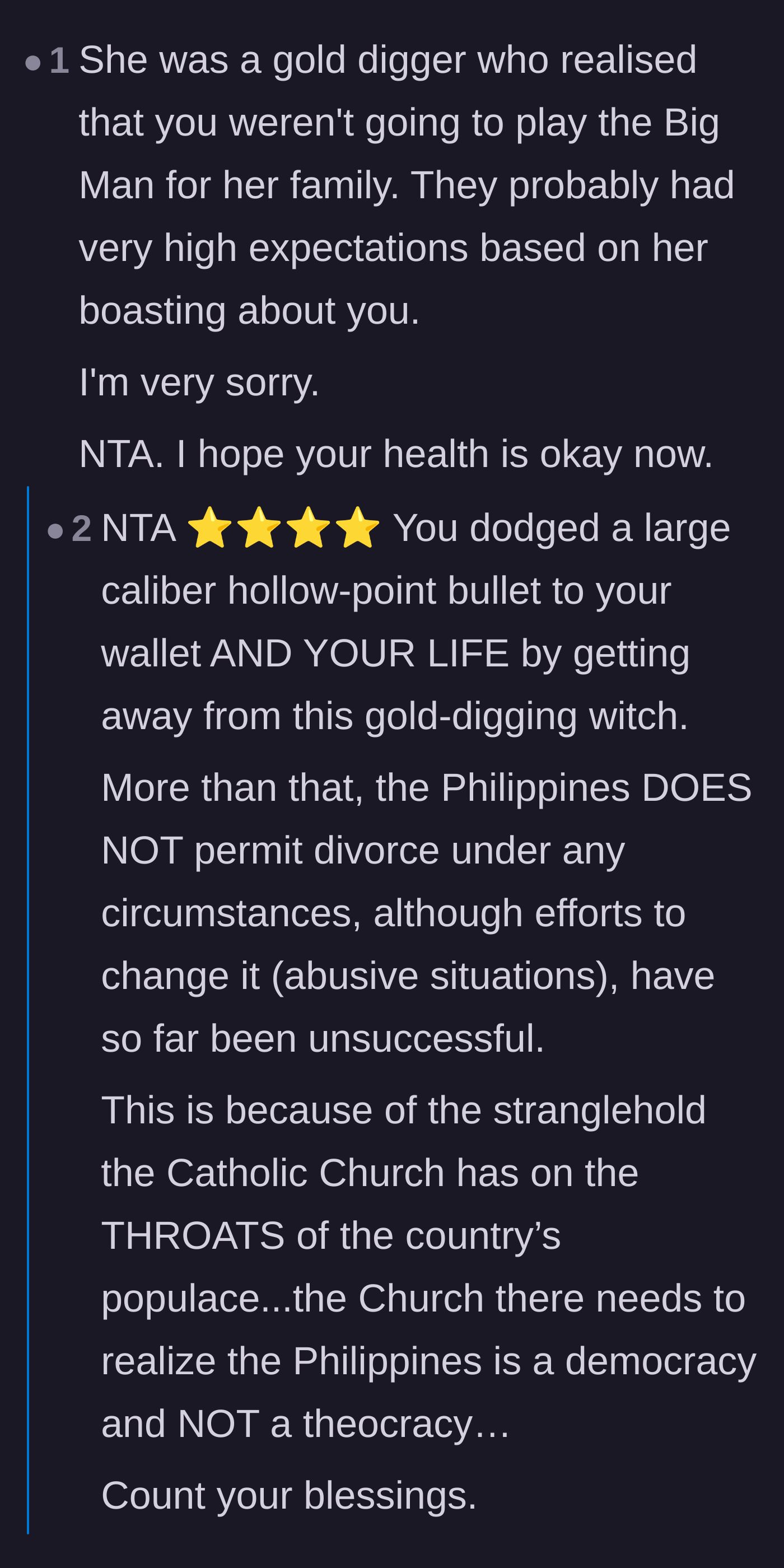 Comment thread 2 - A deep dive into dodging a lifelong commitment and the emotional dangers of extreme people-pleasing.