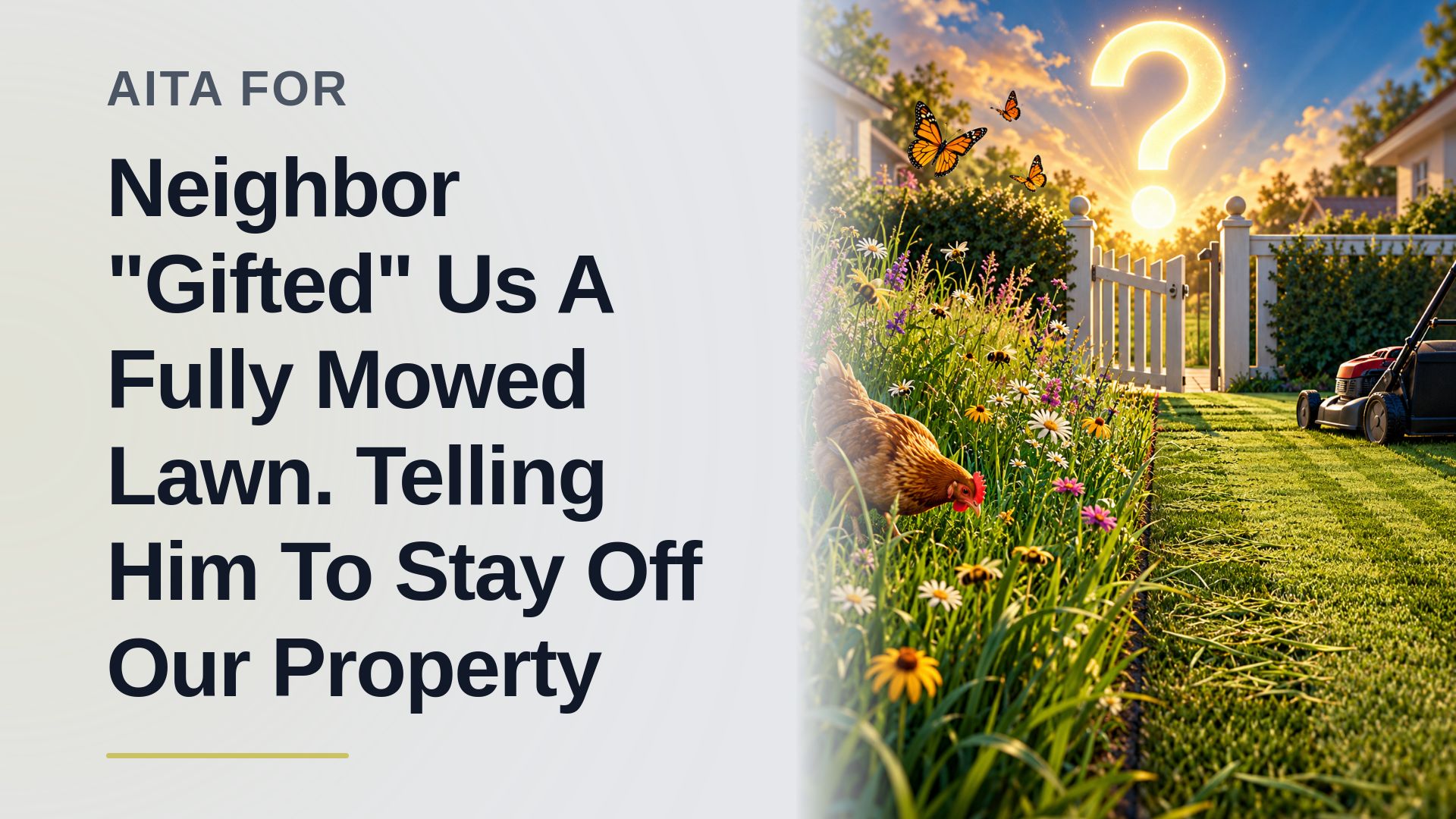 The Diplomat Wife Who Defended Her Lawn Against a Meddling Neighbor's 'Gift'