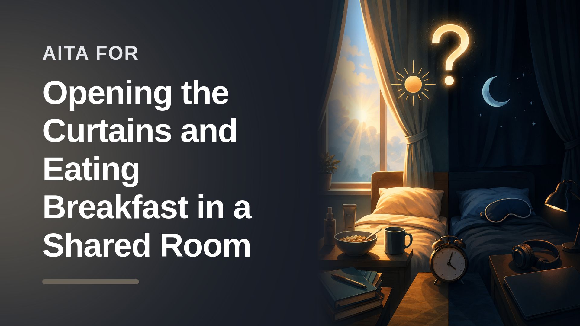 The Early Riser Who Dared to Open a Curtain Against The Entitled Dorm Vampire