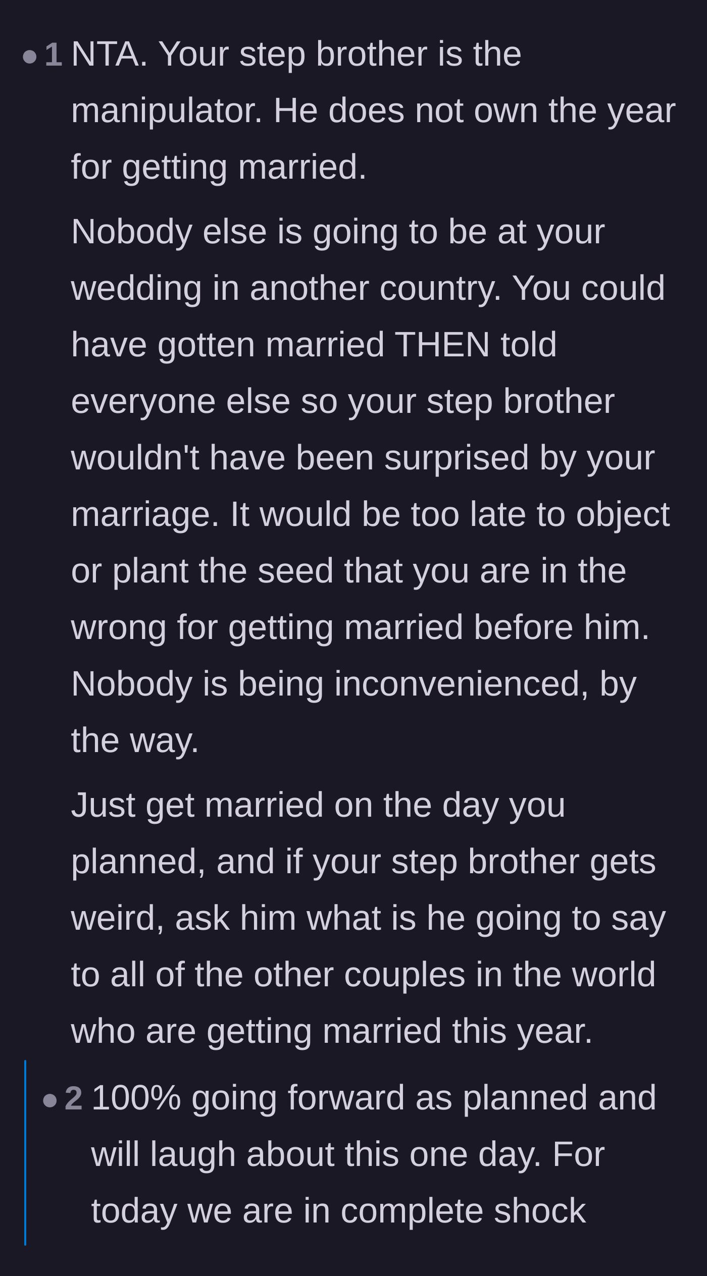 Comment thread 6 - Exposing the stepbrother as the actual manipulator who doesn't own the calendar