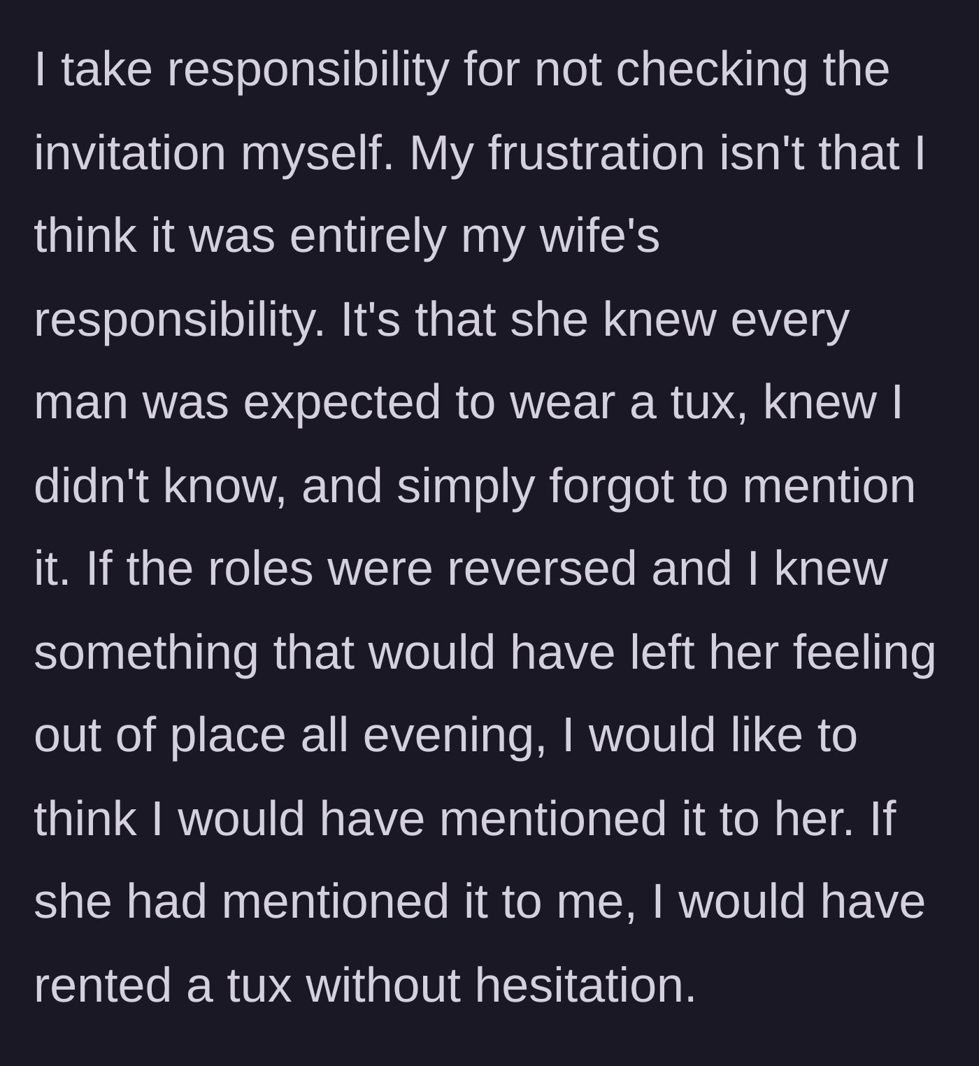 Story part 7 - Husband looking defeated but resolute, realizing he would never treat his wife the way she treated him.