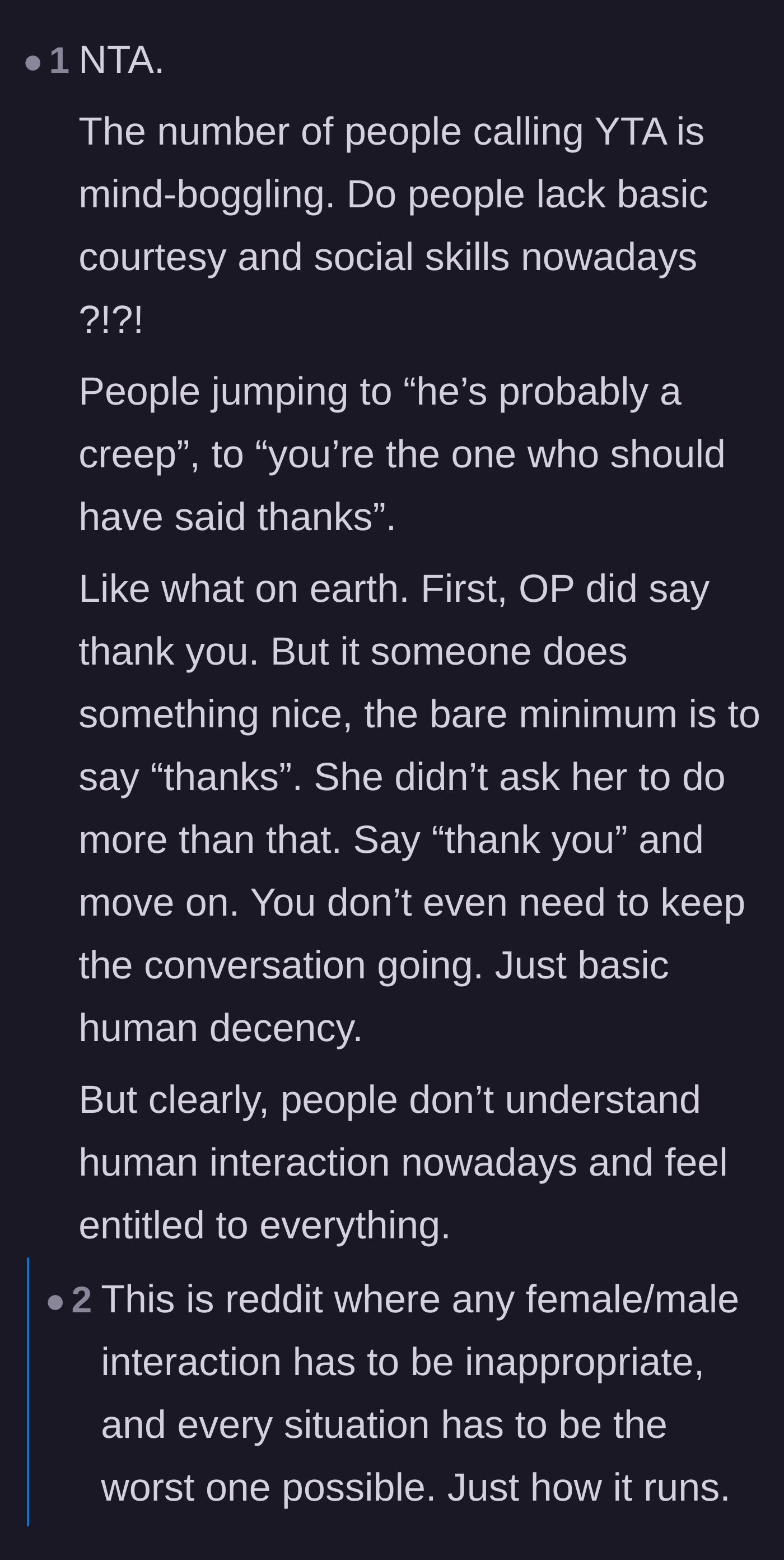 Comment thread 6 - Calling out other commenters who tried to defend the mentee's lack of basic human decency.