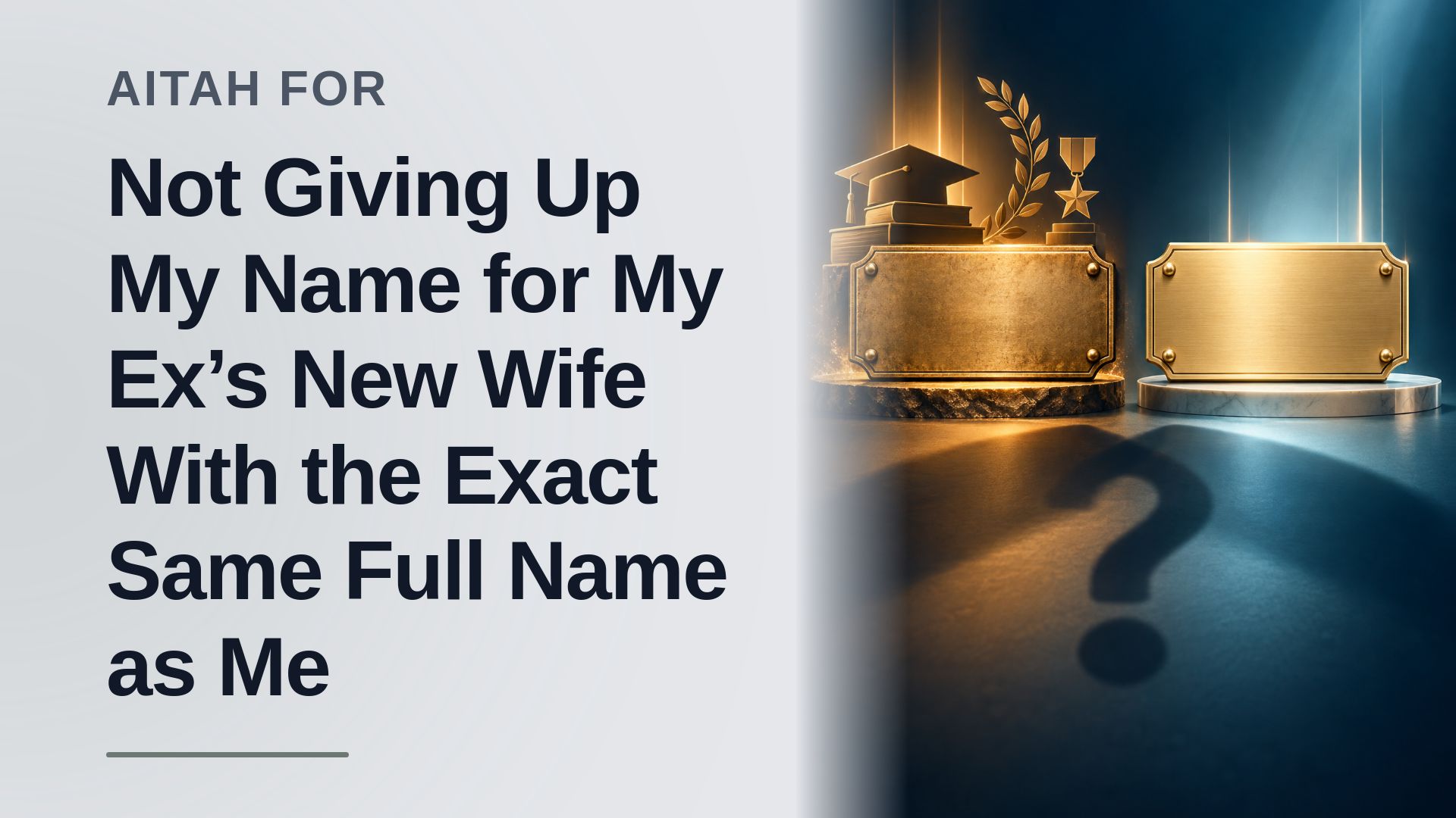 The High-Achieving Ex-Wife Who Refused To Surrender Her Own Name To Her Ex-Husband's Doppelganger New Bride