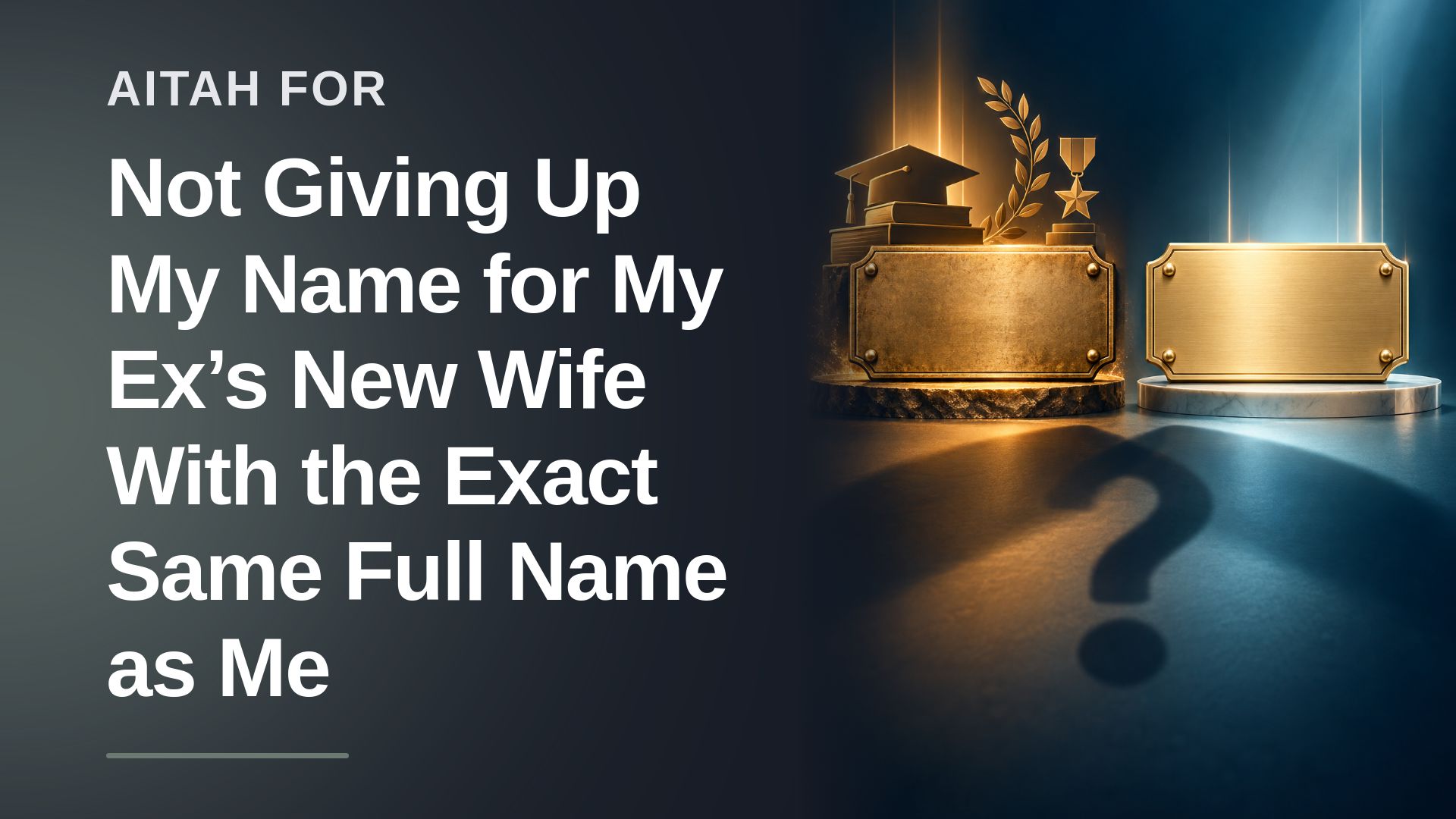 The High-Achieving Ex-Wife Who Refused To Surrender Her Own Name To Her Ex-Husband's Doppelganger New Bride