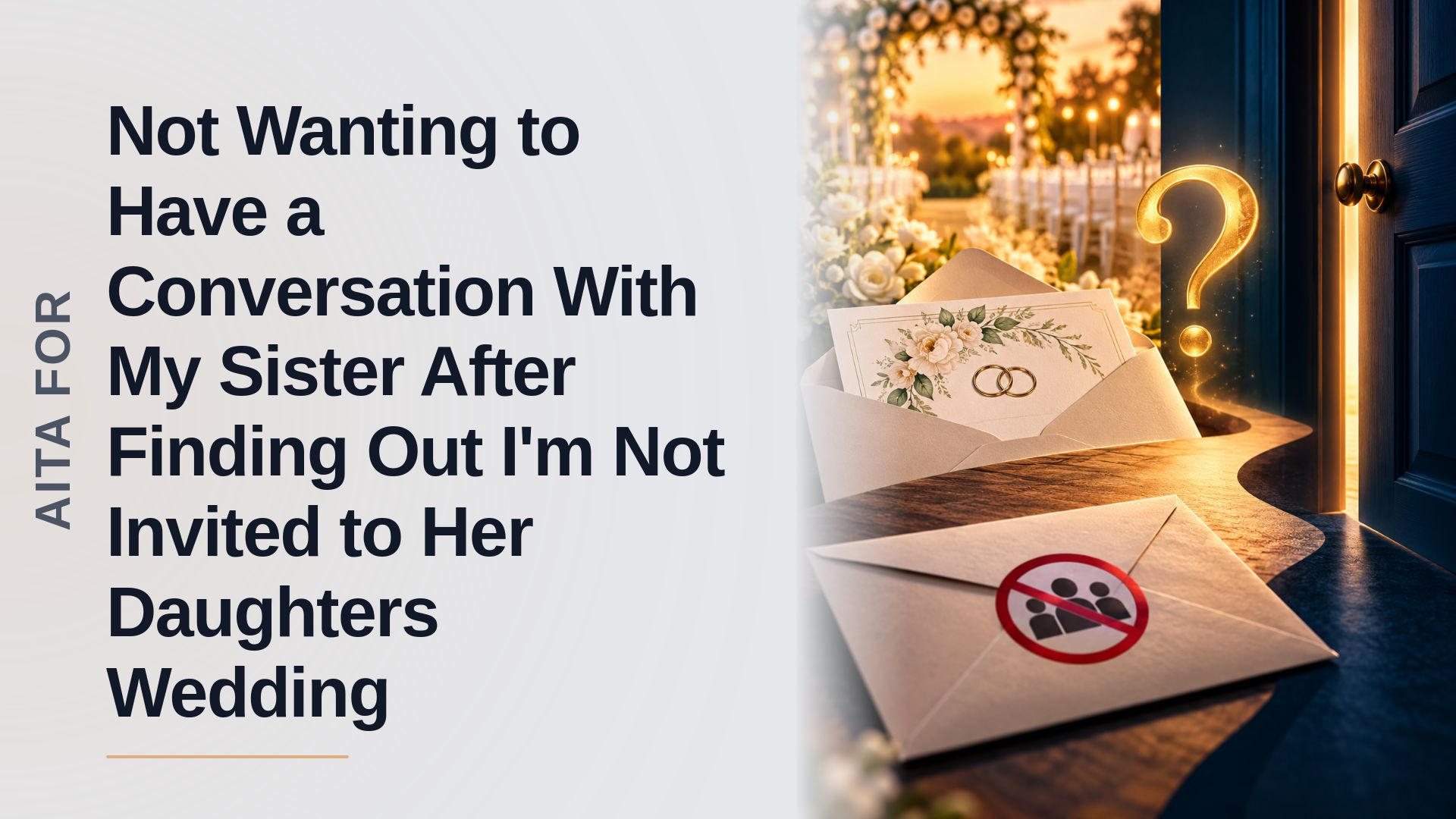 The Excluded Sibling Who Finally Walked Away After the Ultimate Wedding Snub