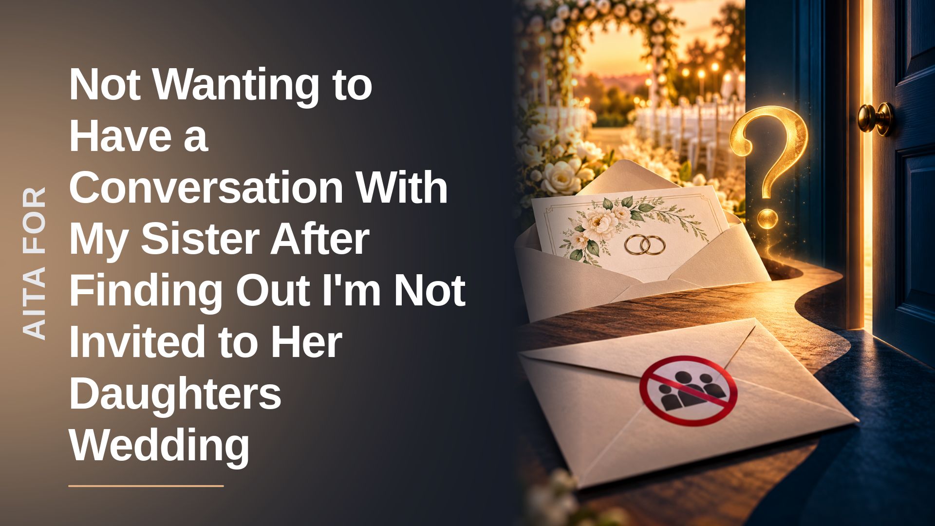 The Excluded Sibling Who Finally Walked Away After the Ultimate Wedding Snub