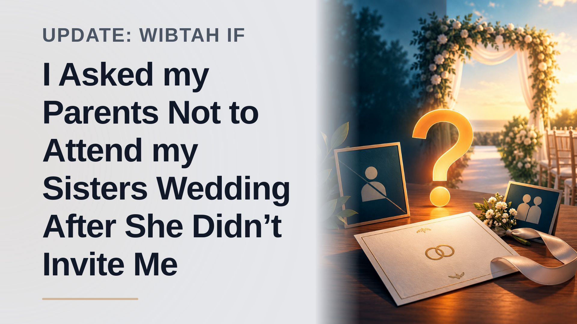 The Excluded Sibling Who Tested Family Loyalties Against The Overwhelmed Bride