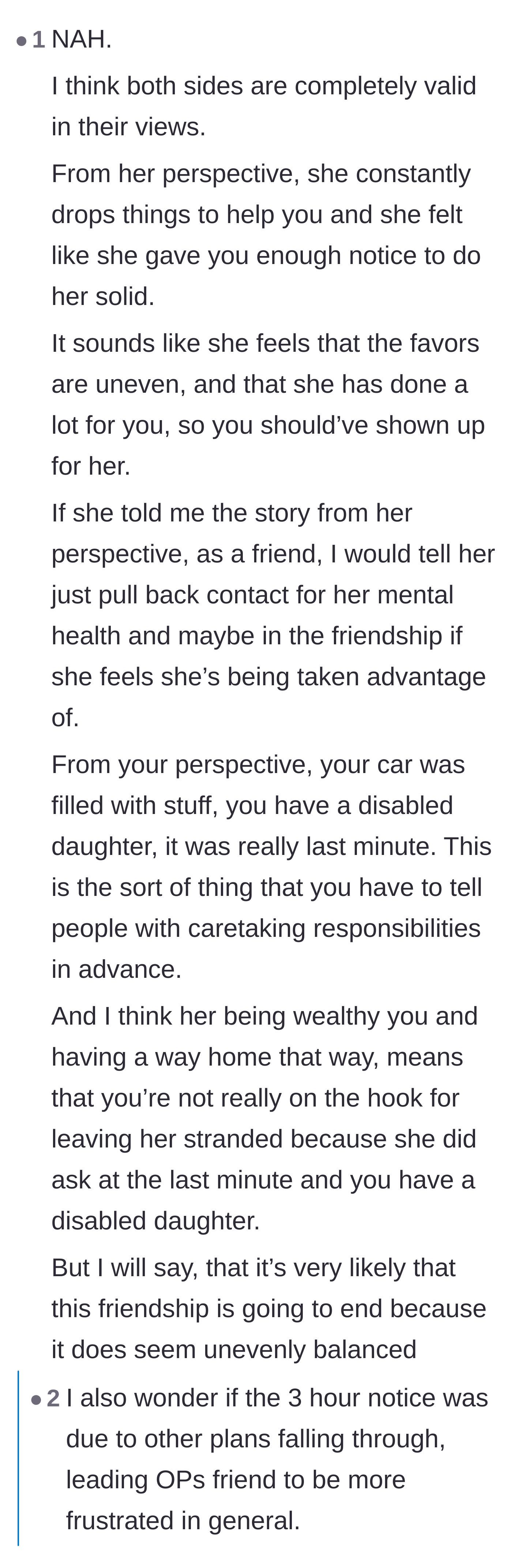 Comment thread 5 - Commenters debate whether the mother's blunt communication style contributed to the escalating argument.