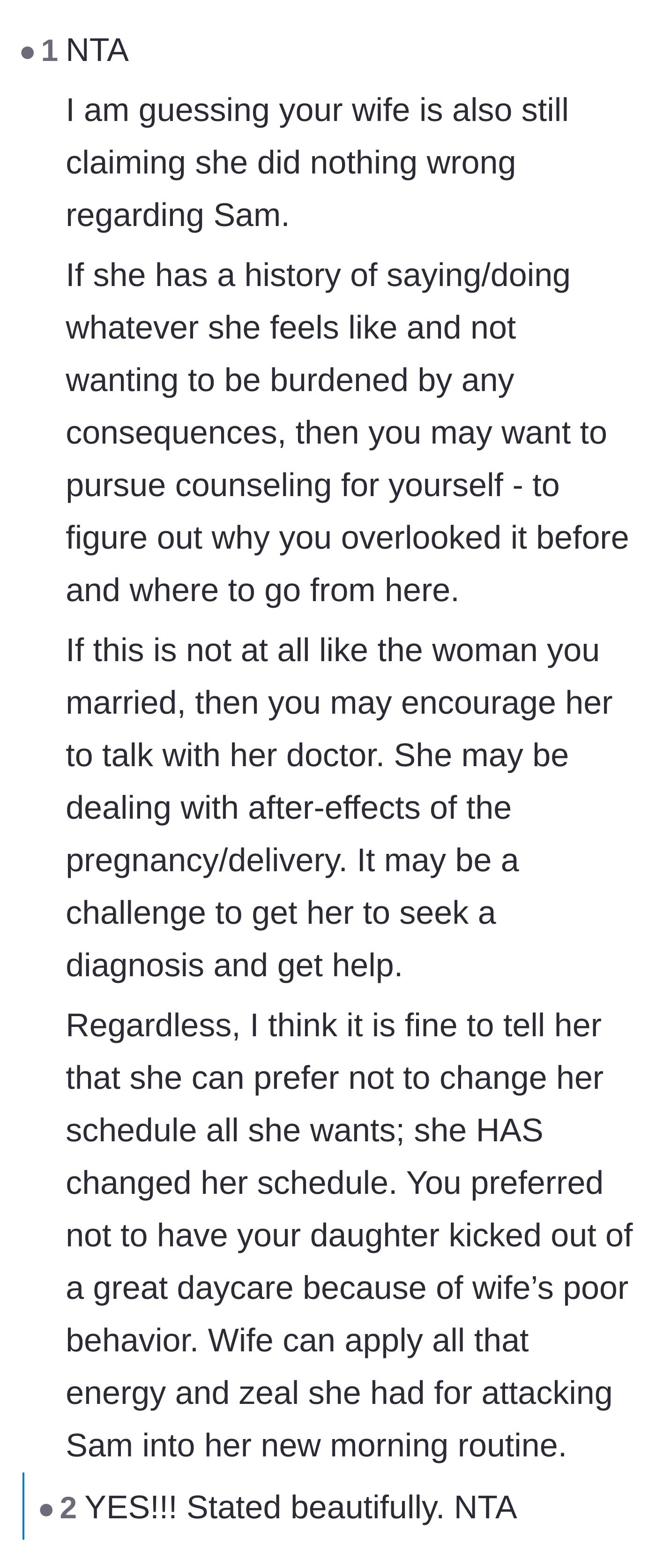 Comment thread 3 - Advice for the husband to evaluate his marriage and enforce boundaries against his wife's lack of accountability.