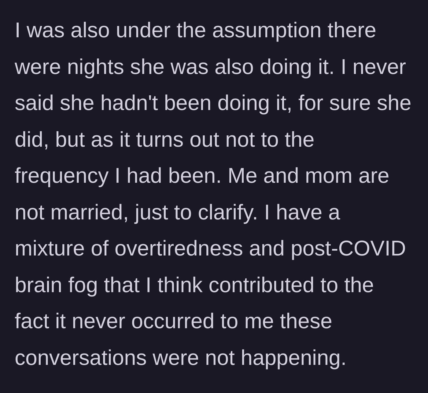 Story part 6 - A tired man rubbing his temples, experiencing severe brain fog and physical exhaustion.
