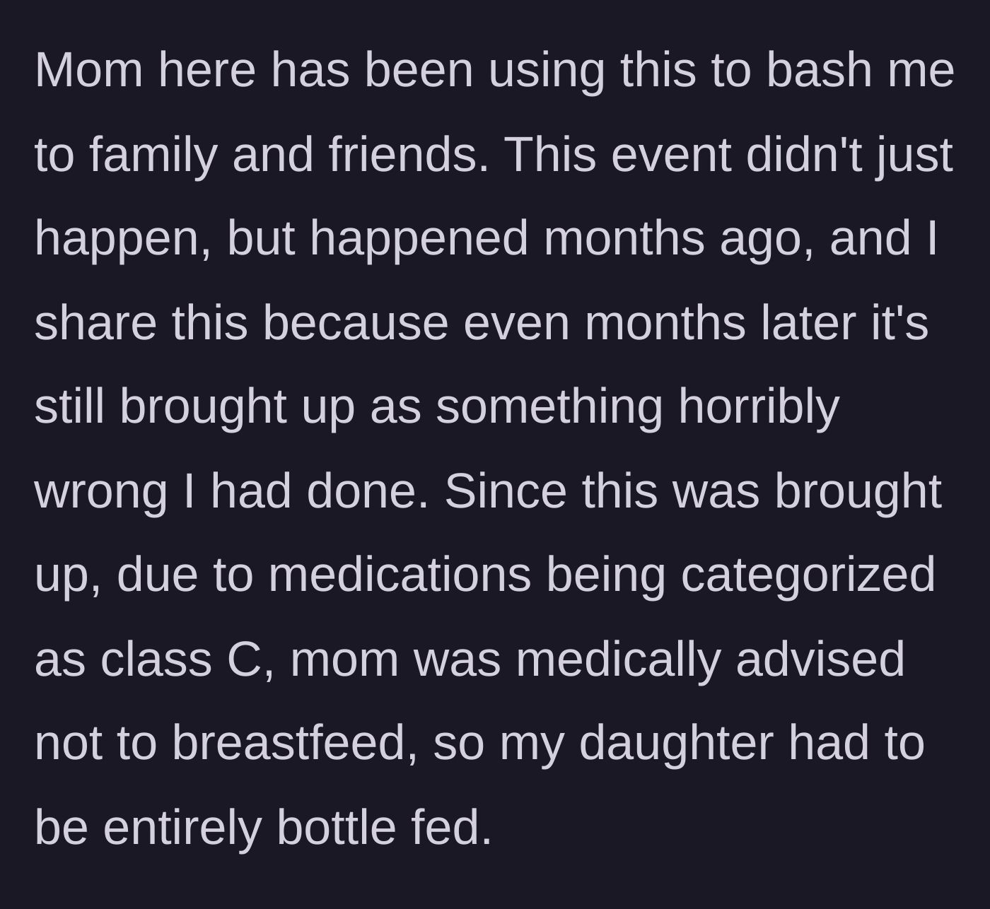 Story part 7 - A woman texting angrily on her phone, while a baby bottle sits on the kitchen counter in the background.