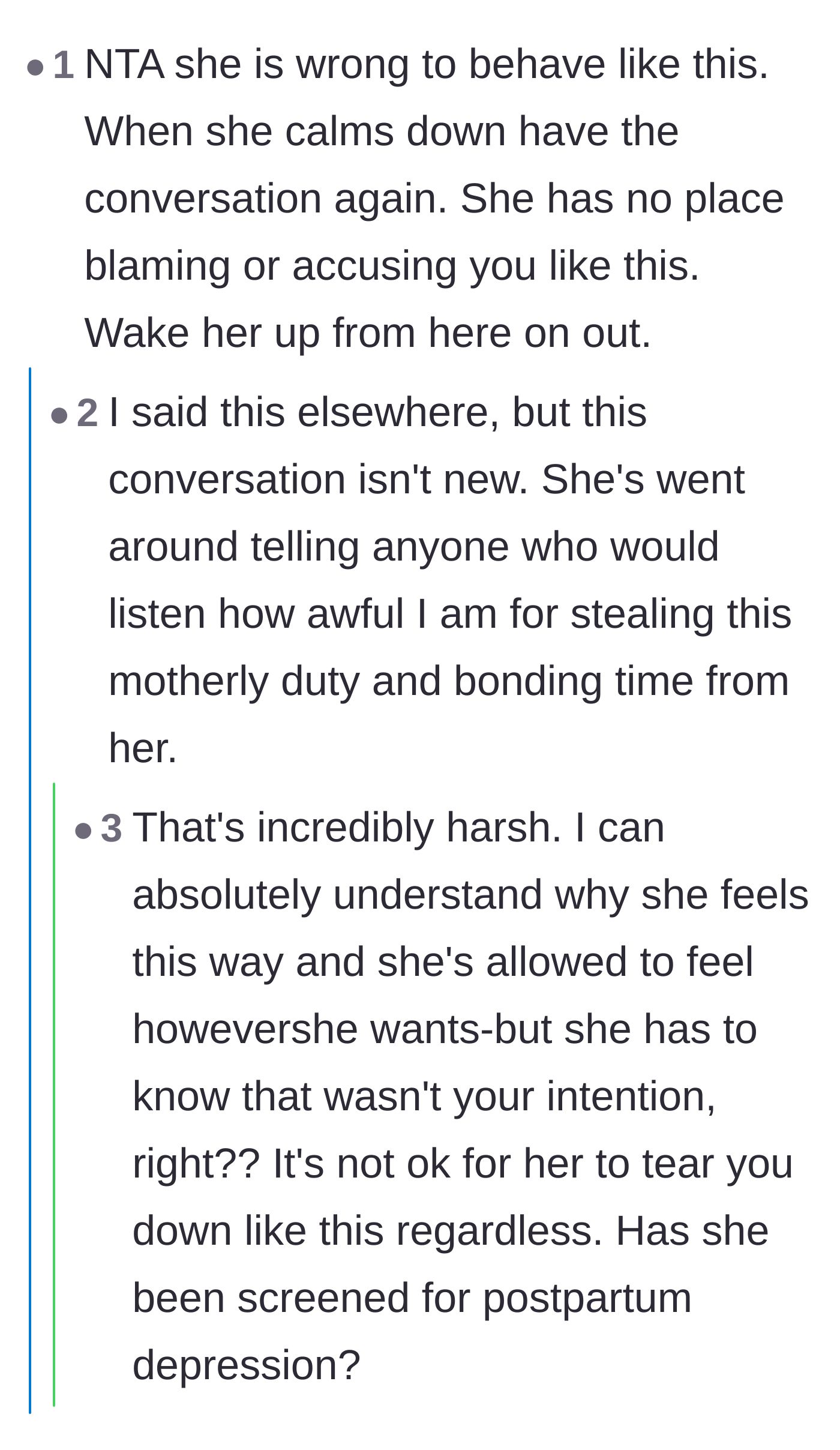 Comment thread 6 - The original poster revealing a darker history of his partner's public belittling and emotional abuse, shifting the entire context of the story.
