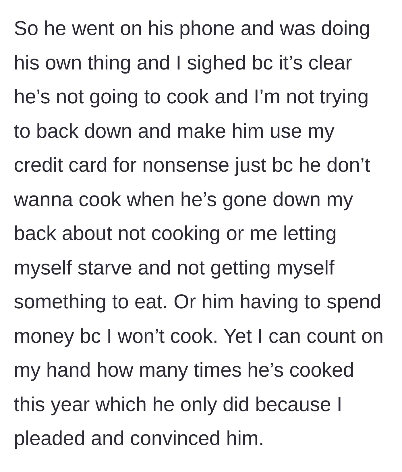 Story part 8 - Girlfriend refusing to back down or hand over her credit card to her boyfriend.