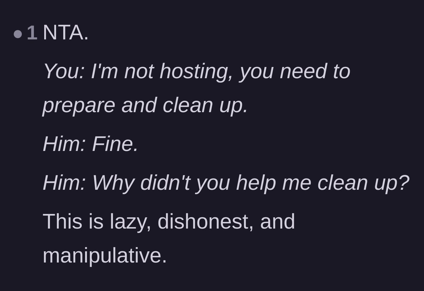 Comment thread 3 - Breaking down the boyfriend's contradictory and manipulative logic chain