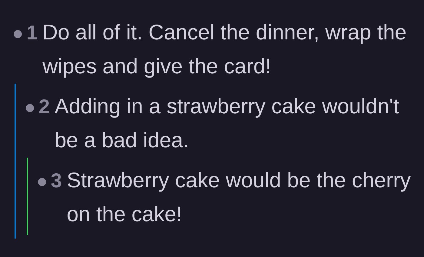 Comment thread 5 - Fans of the drama encouraging her to buy a strawberry cake to completely petty-proof her day.