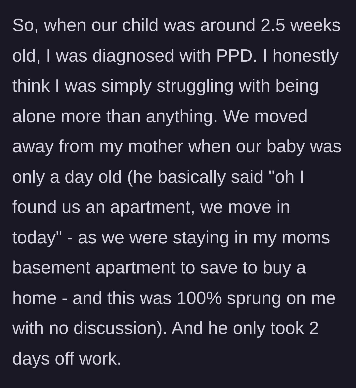 Story part 2 - A new mother holding a newborn in a room full of unpacked moving boxes.