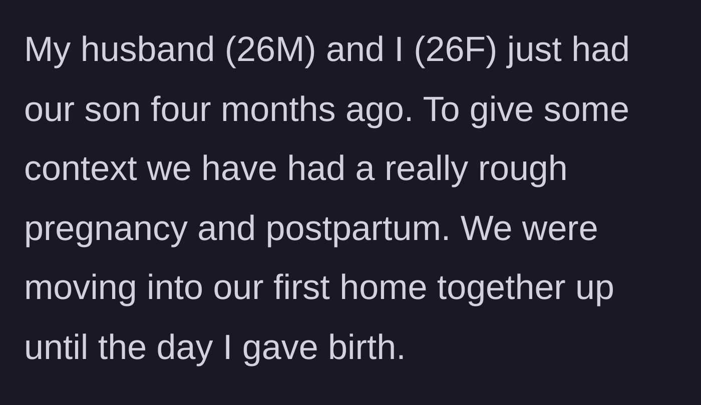 Story part 1 - A stressed pregnant couple surrounded by moving boxes right before going into labor.