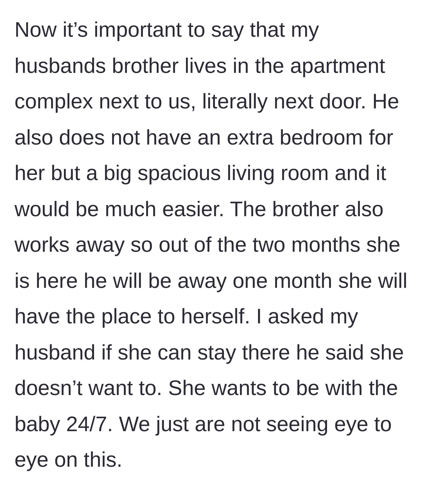 Story part 4 - Empty, spacious apartment next door.