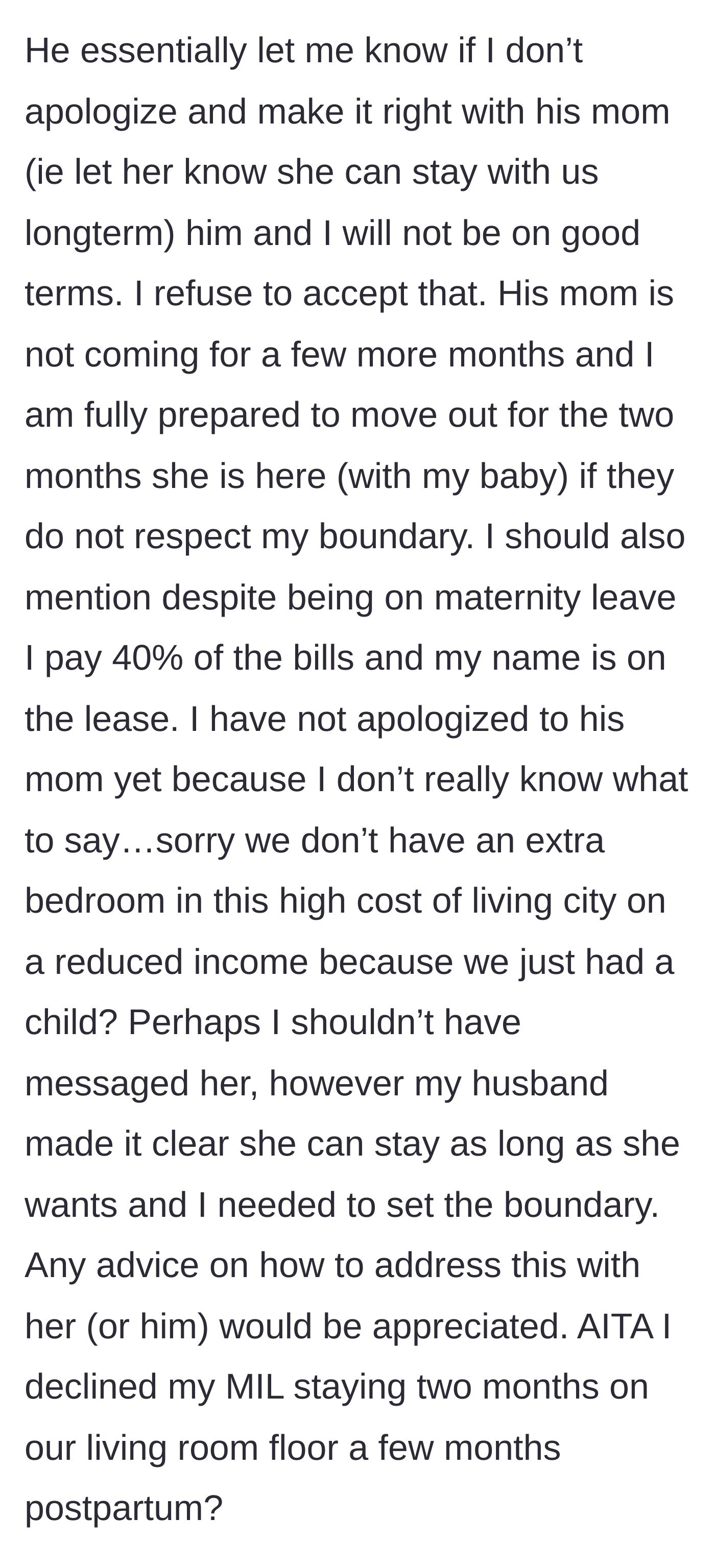 Story part 8 - Angry husband giving a strict ultimatum.