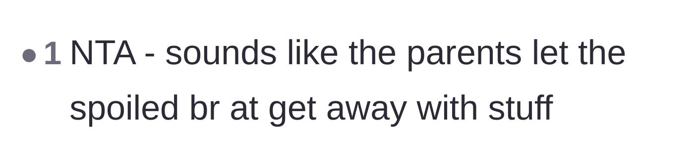 Comment thread 4 - Accusing the parents of spoiling the child and enabling bad behavior