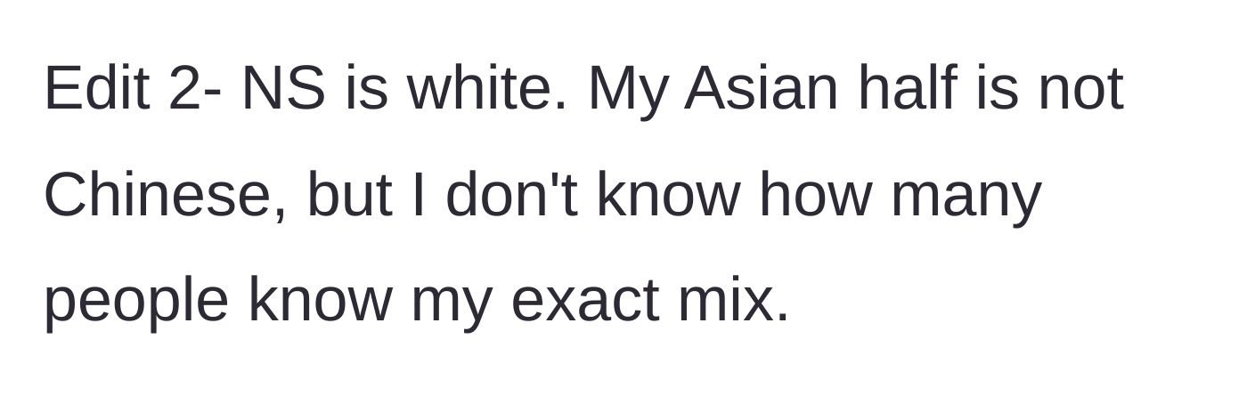 Story part 7 - Main character clarifies the racial dynamics between them and the coworker.