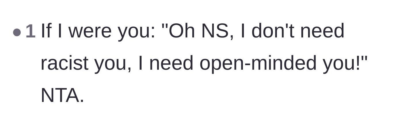 Comment thread suggesting a perfect, snappy comeback to the coworker's demand for the 'fun' colleague.
