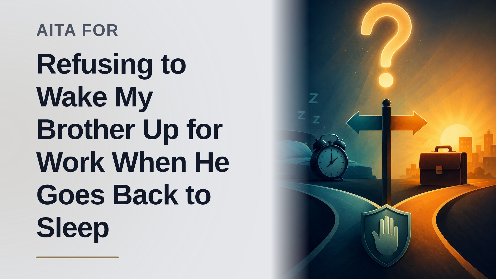 The Exhausted Older Brother Who Refused to Be His 18-Year-Old Sibling’s Human Alarm Clock