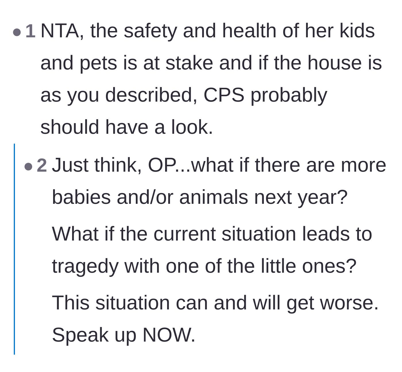 Comment thread 3 - Commenters warning that the neglect could easily escalate into a permanent tragedy.