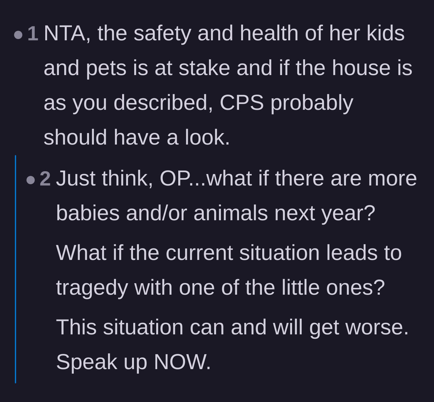Comment thread 3 - Commenters warning that the neglect could easily escalate into a permanent tragedy.