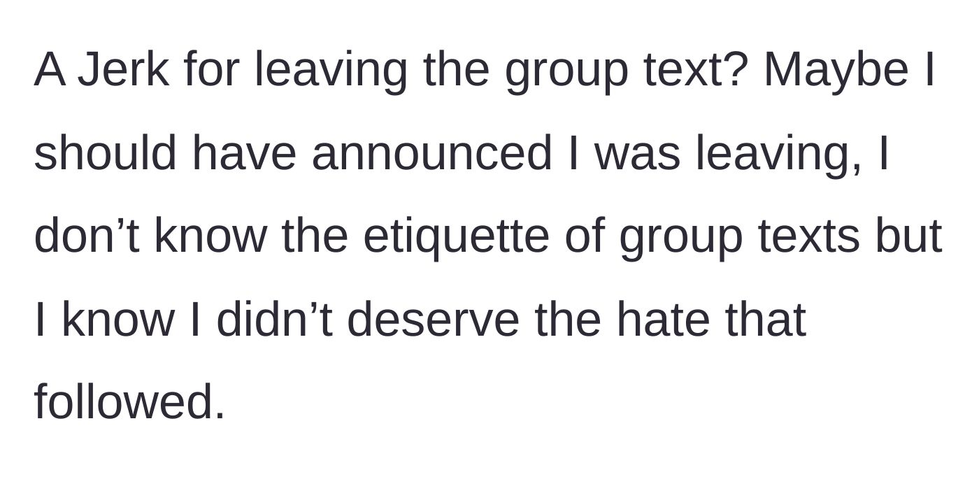 Story part 5 - A sad but resolute woman looking out a window, questioning if she did the right thing by leaving the group text.