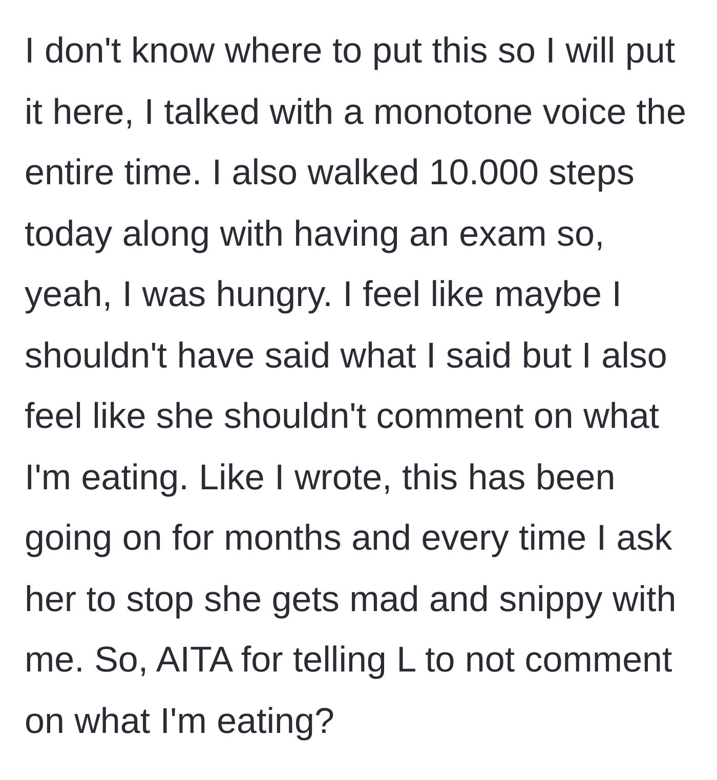 Story part 5 - The exhausted teen reflects on her 10,000 steps, her college exam, and wonders if she was in the wrong.