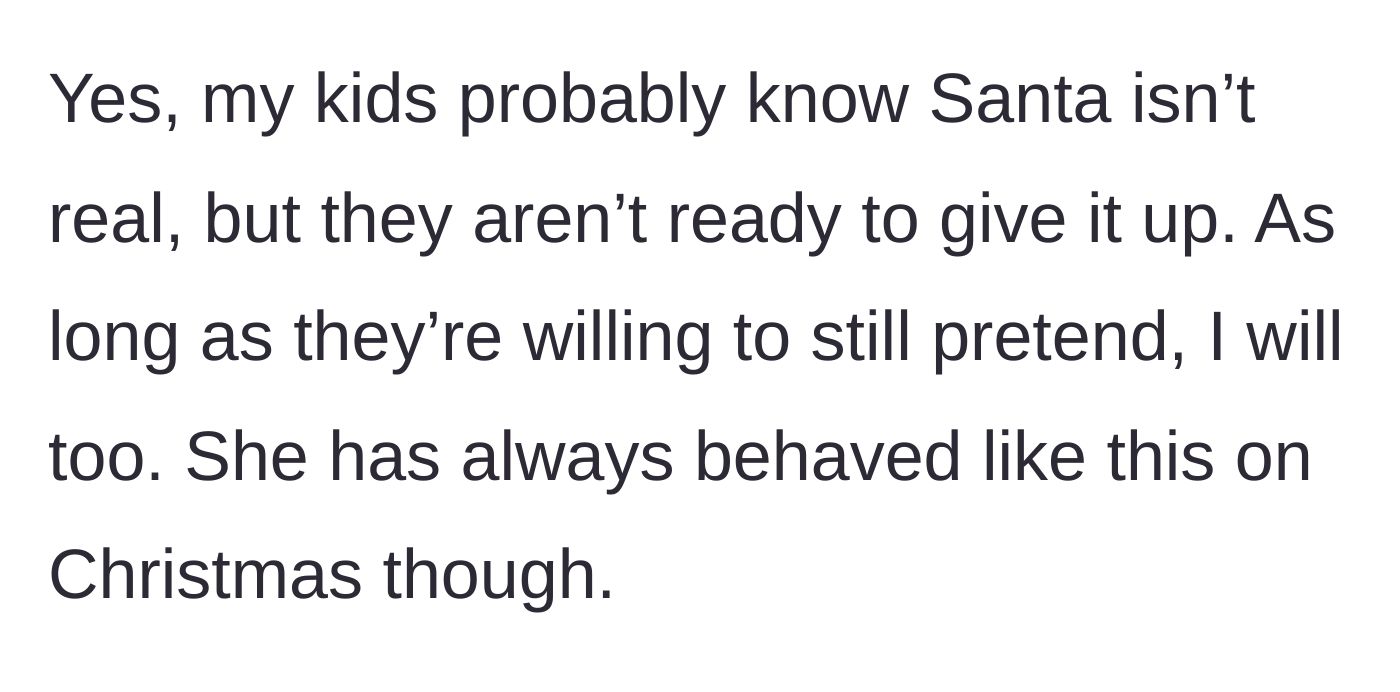 Story part 8 - A side note about the kids milking the Santa myth.