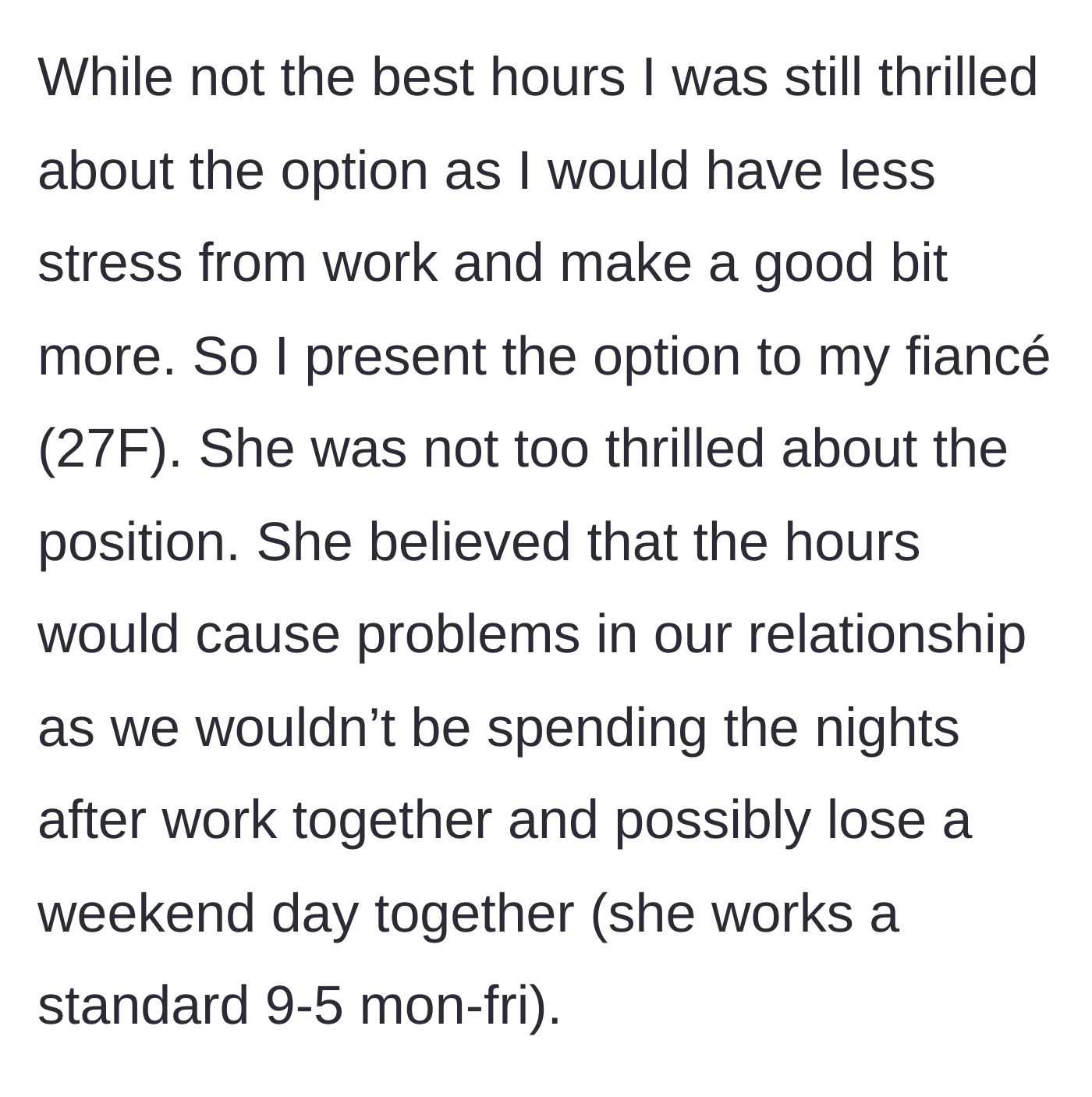 Story part 3 - A couple standing in a kitchen, arguing over a calendar showing conflicting work shifts.