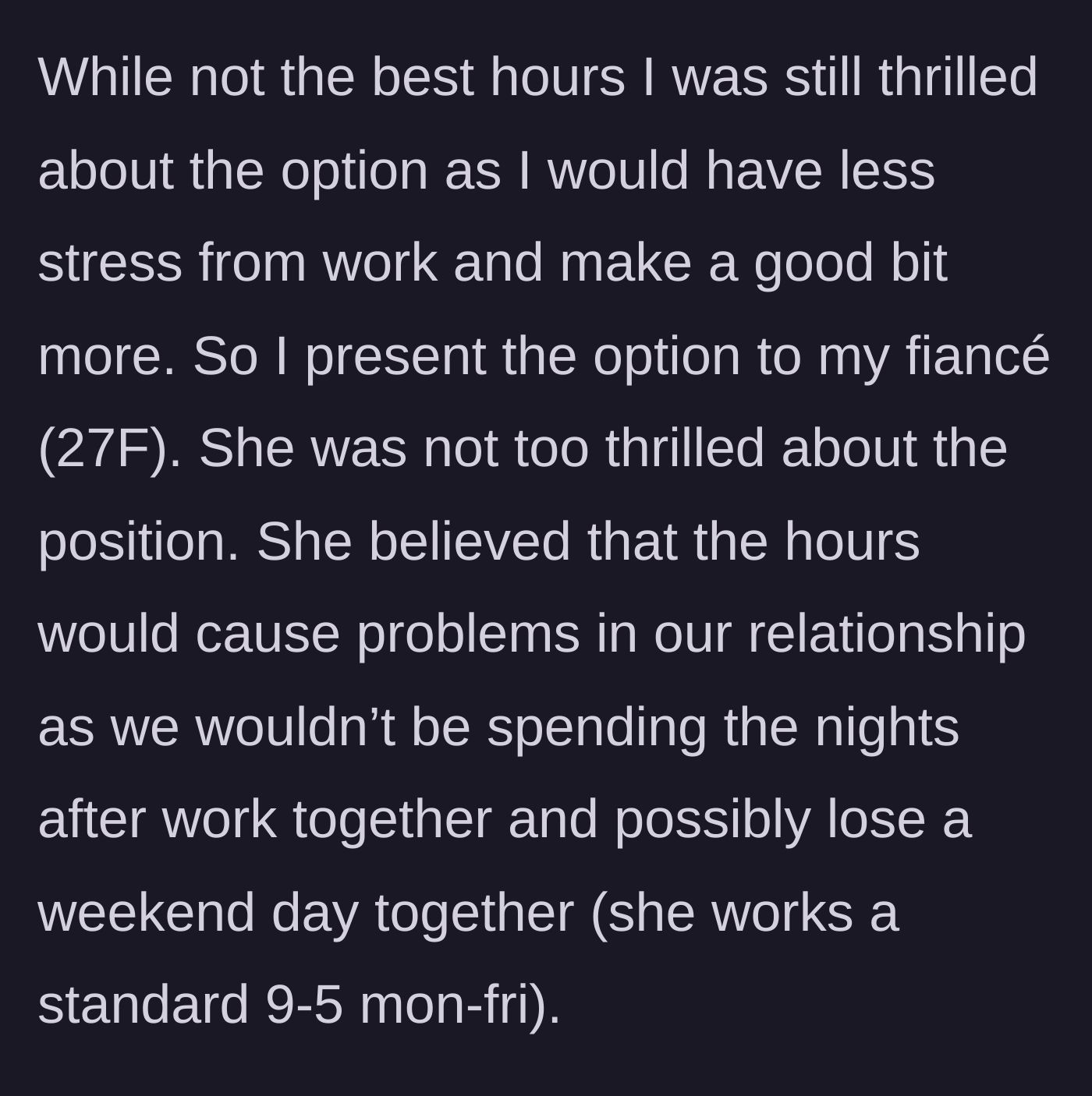 Story part 3 - A couple standing in a kitchen, arguing over a calendar showing conflicting work shifts.
