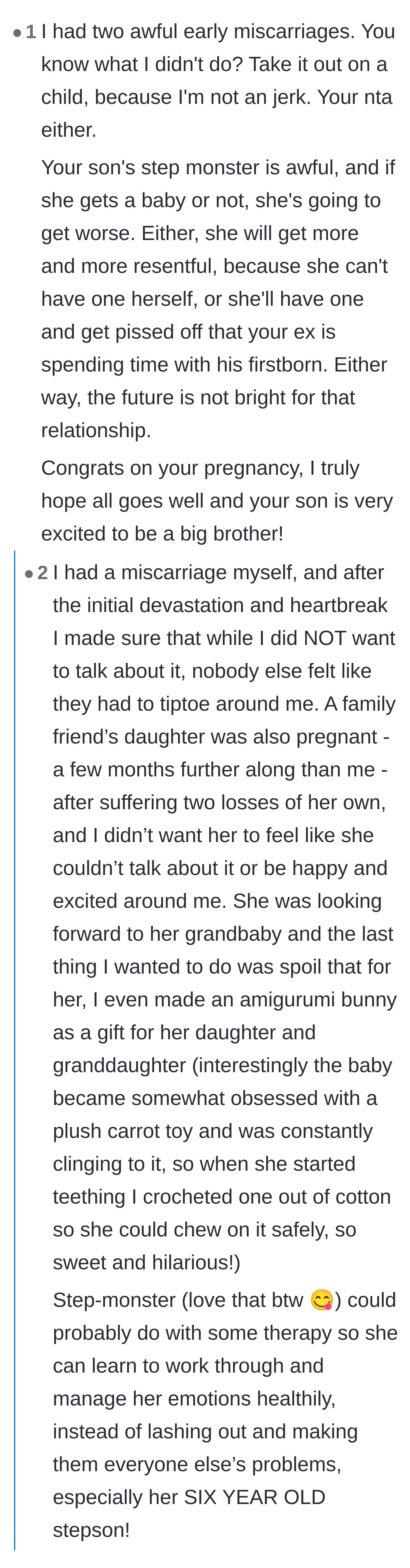 Comment thread 3 - Women who have experienced pregnancy loss sharing their perspectives on managing grief around children