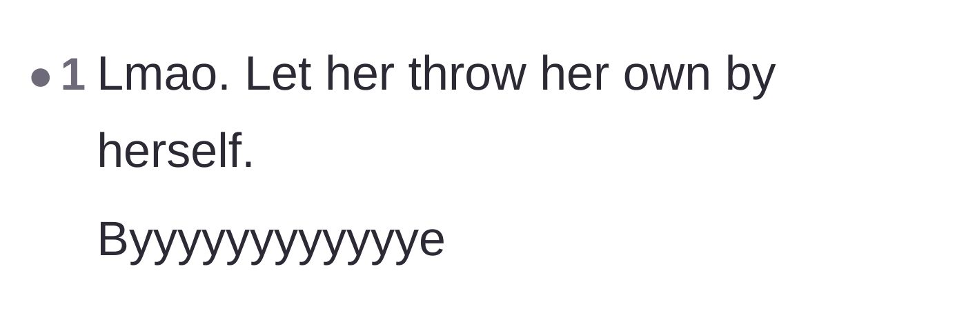 Comment thread 4 - Readers finding humor in the sheer logistical absurdity of the grandmother threatening to host her own competing baby shower.