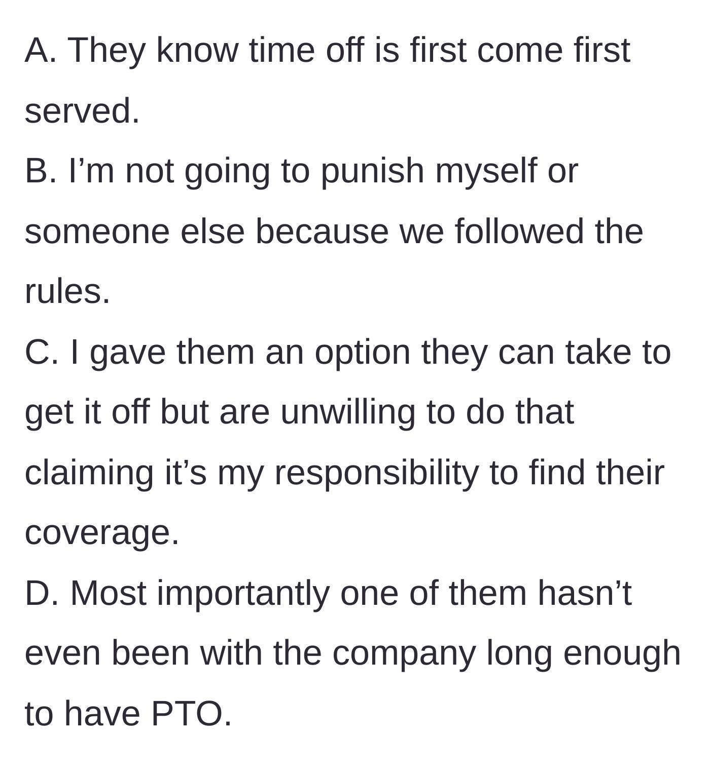 Story part 4 - A highlighted checklist showing basic workplace rules being checked off one by one.