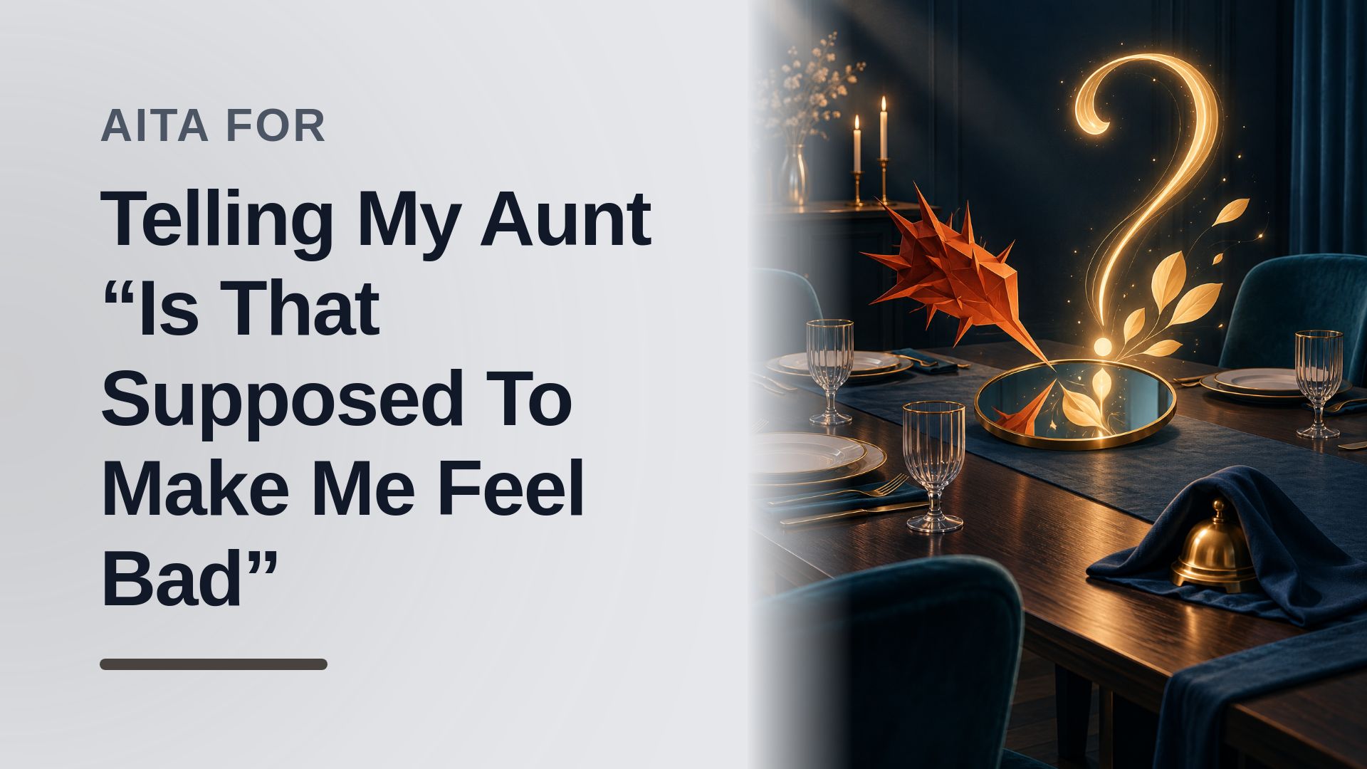 The Family Scapegoat Who Used One Brilliant Phrase To Humiliate Her Overbearing Aunt